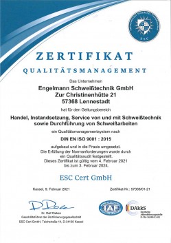 Zertifikat-Qualitätsmanagement